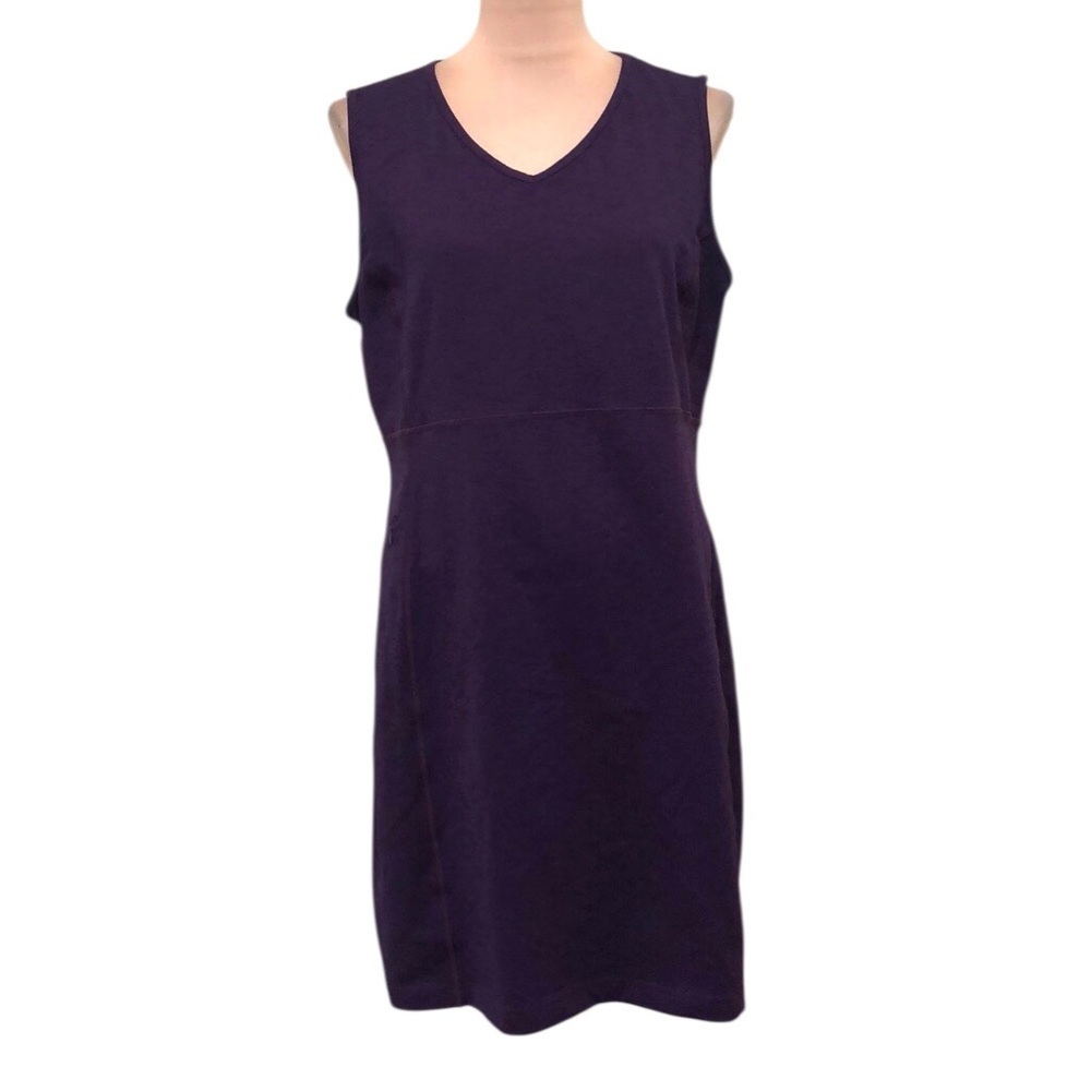 Duluth NoGa Dress Size Large Purple Sleeveless Sheath